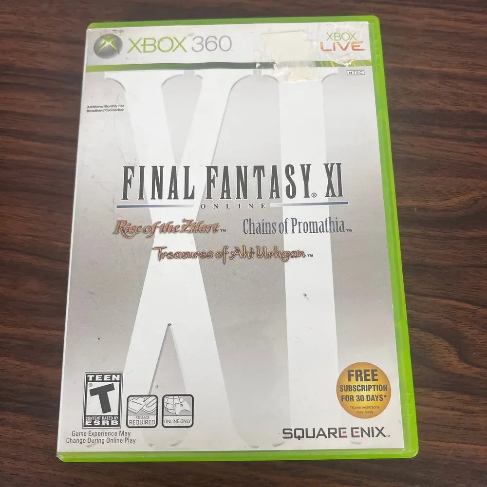 Xbox‎ 360 Final Fantasy XI Online NTSC CIB Complete In Box Video Game